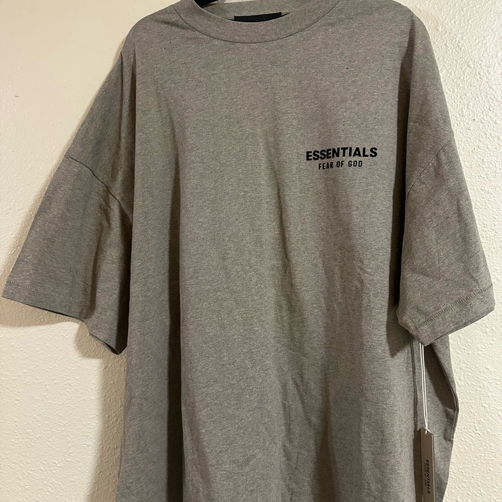 Fear of God Essentials Gray Short Sleeve Tee